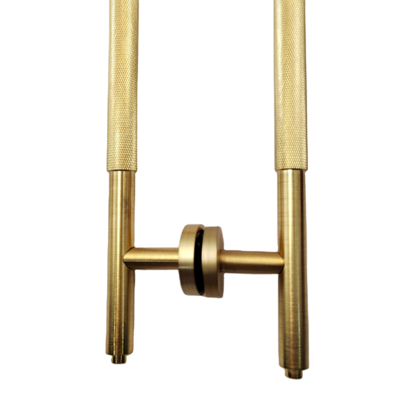 Solid Brass Glass Door Handle,Round Tube Wooden Door Handle