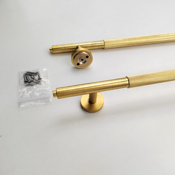 Solid Brass Glass Door Handle,Round Tube Wooden Door Handle - Image 5